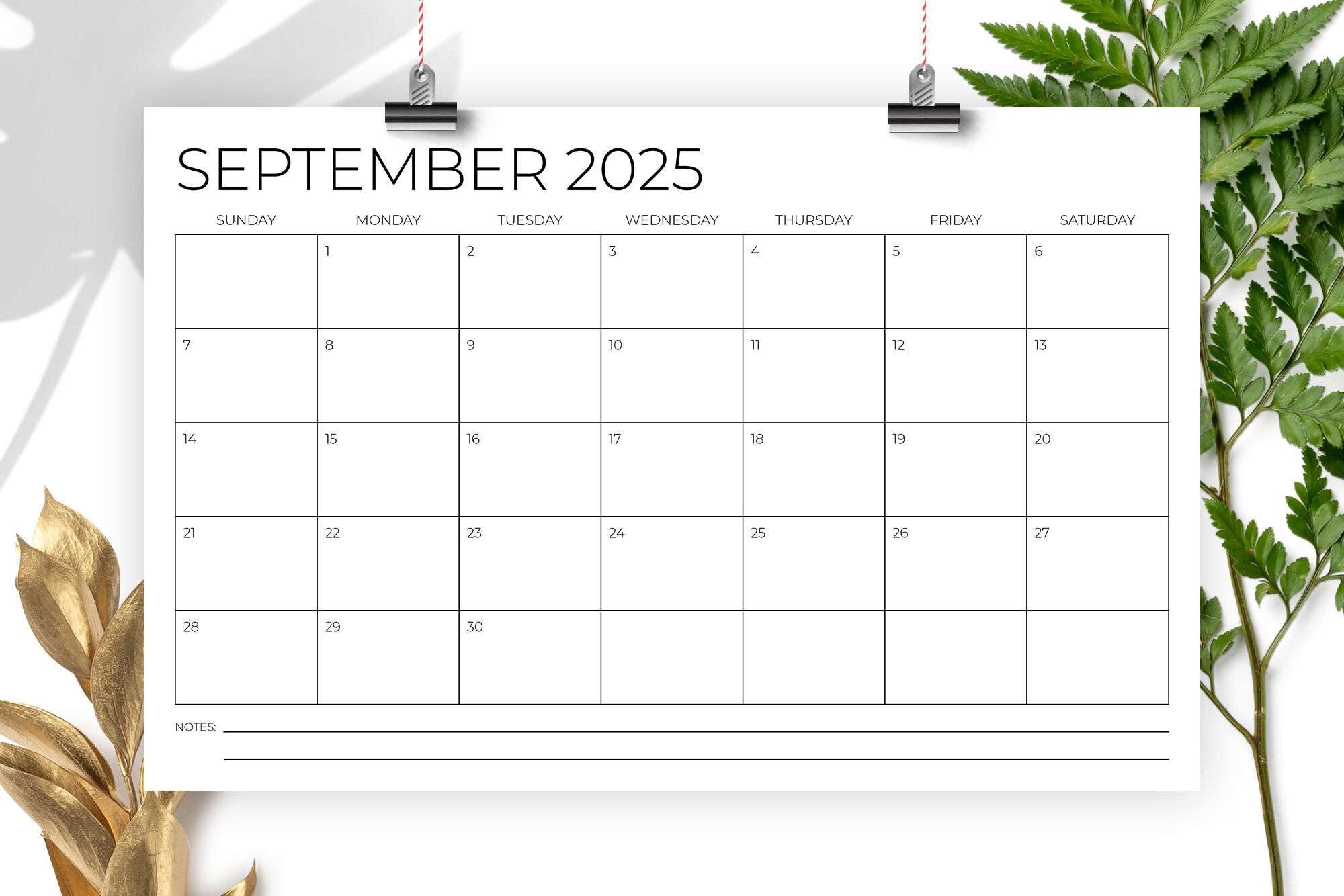 2025 11x17 Calendar Template By Running With Foxes TheHungryJPEG