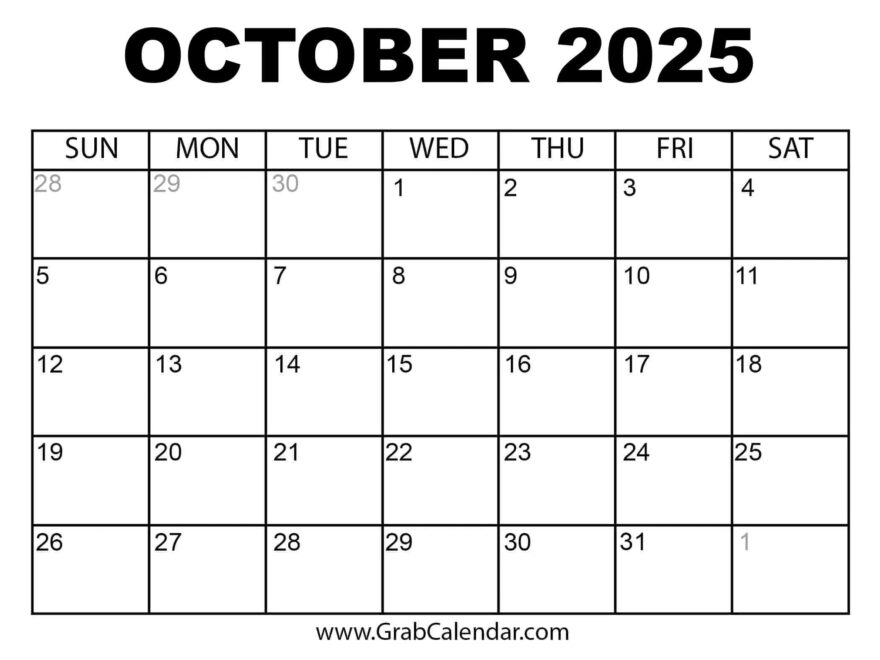 2025 Calendar Grab Calendar