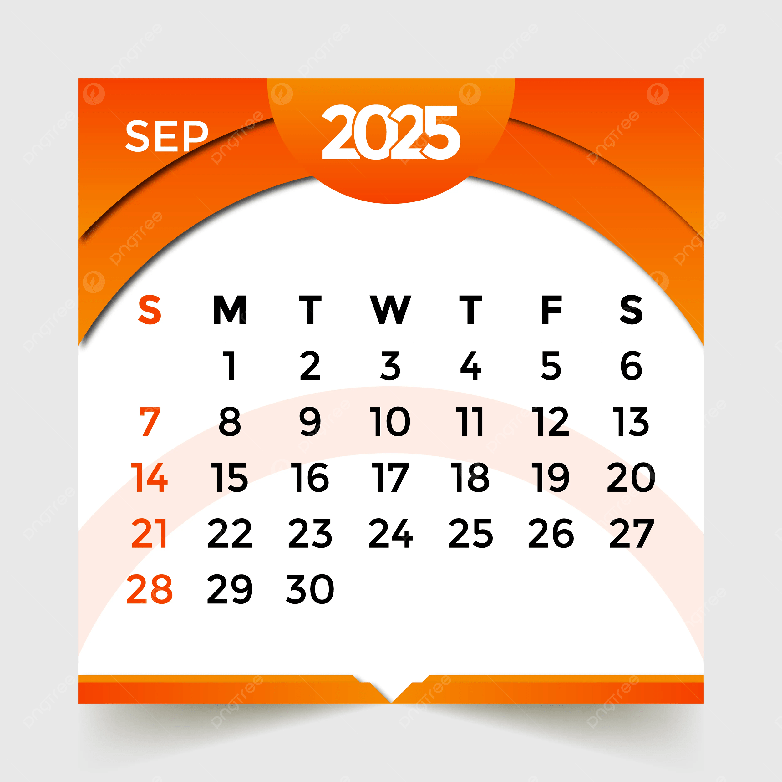 Blank Calendar Pages Sept 2025