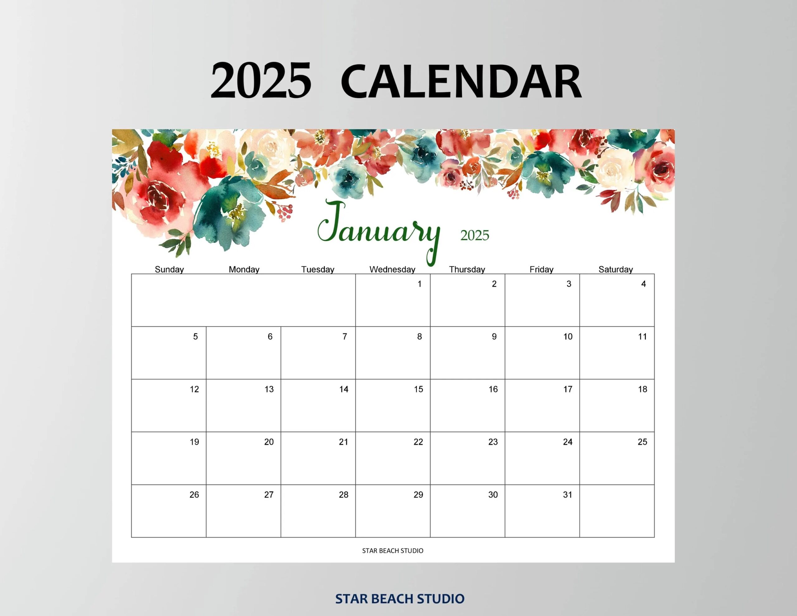 Blarge Blank Calendar For September 2025