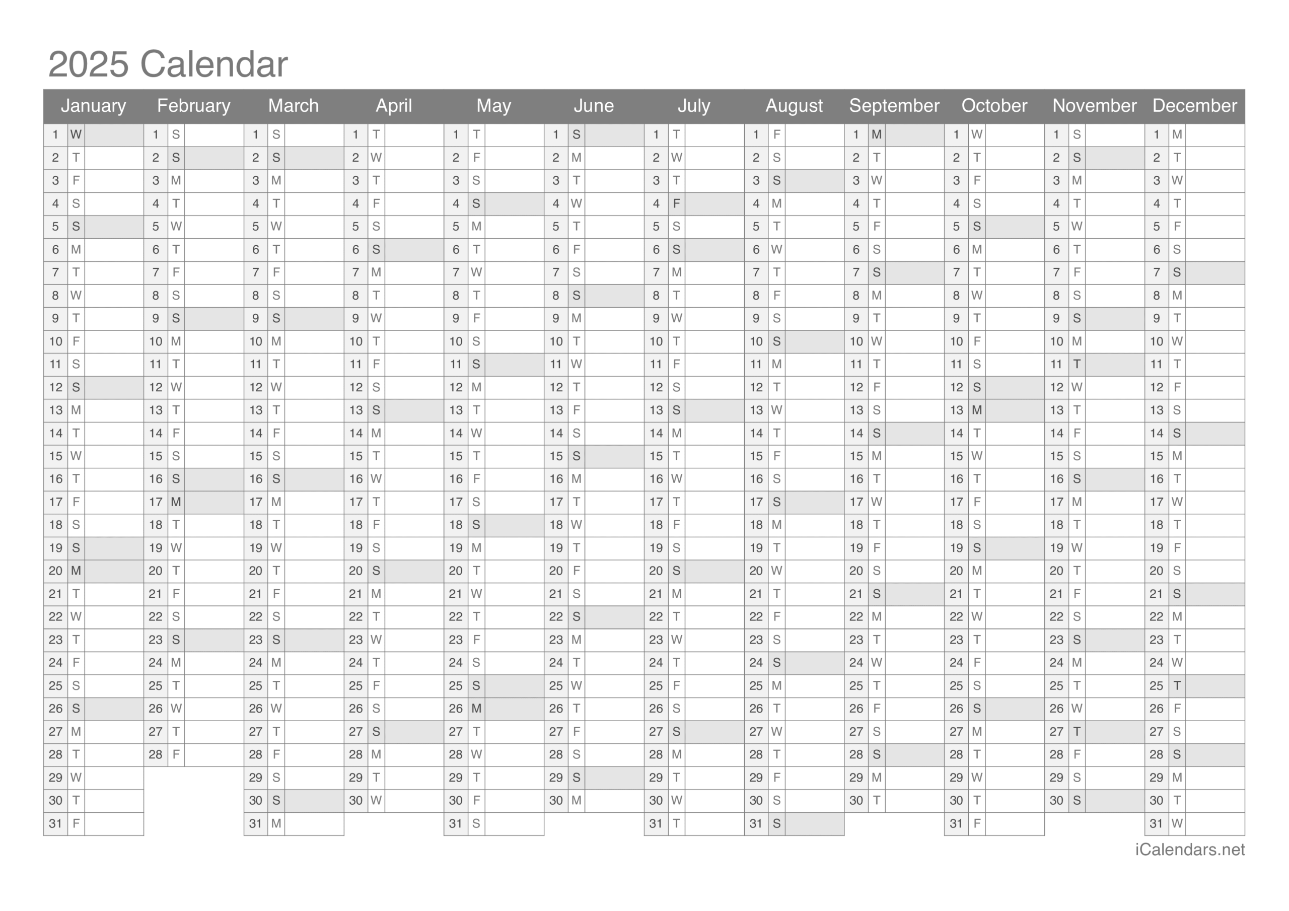 Blank August 2025 Calendar Wincalendar