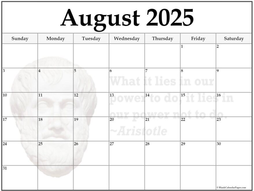 24 August 2025 Quote Calendars