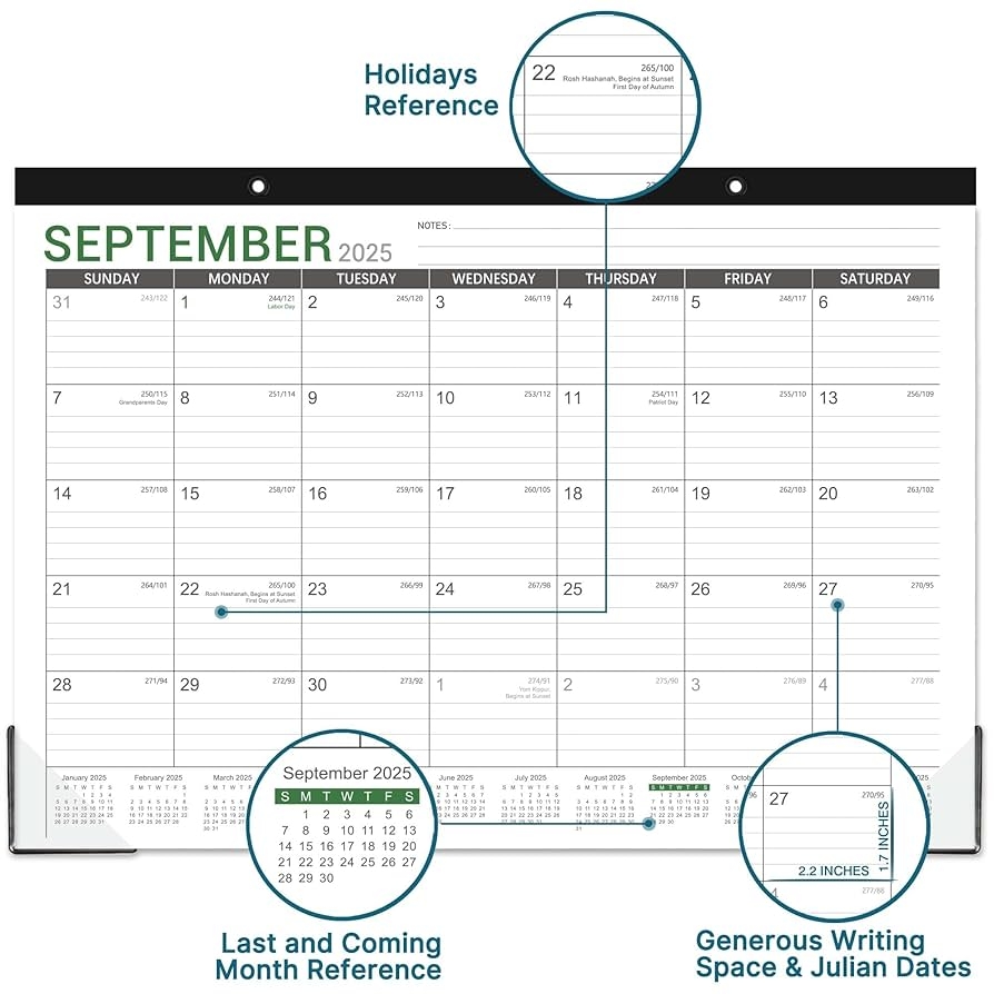 Blank September 2025 Monthly Calendar