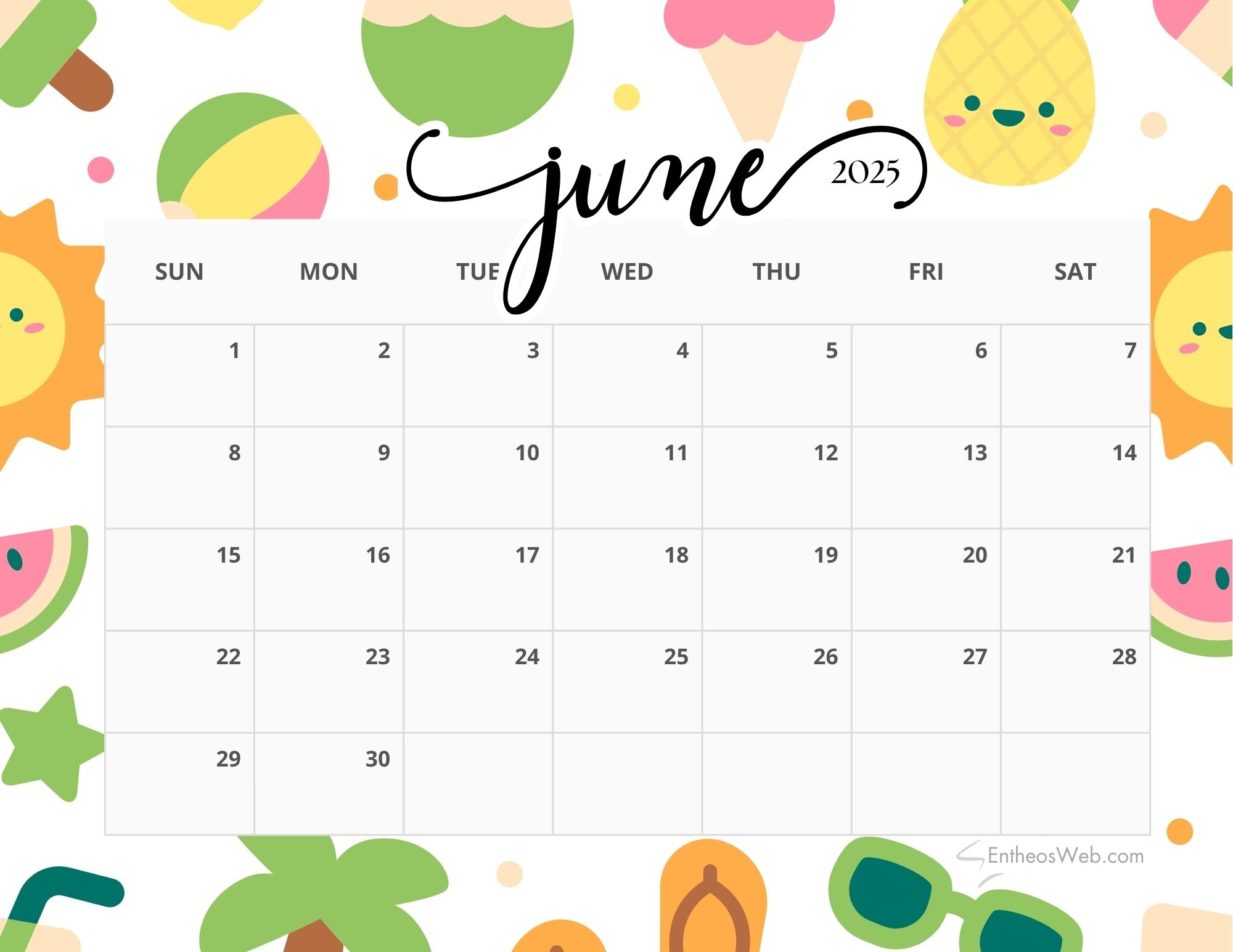 Blank September 2025 Calendar Preschool Printable