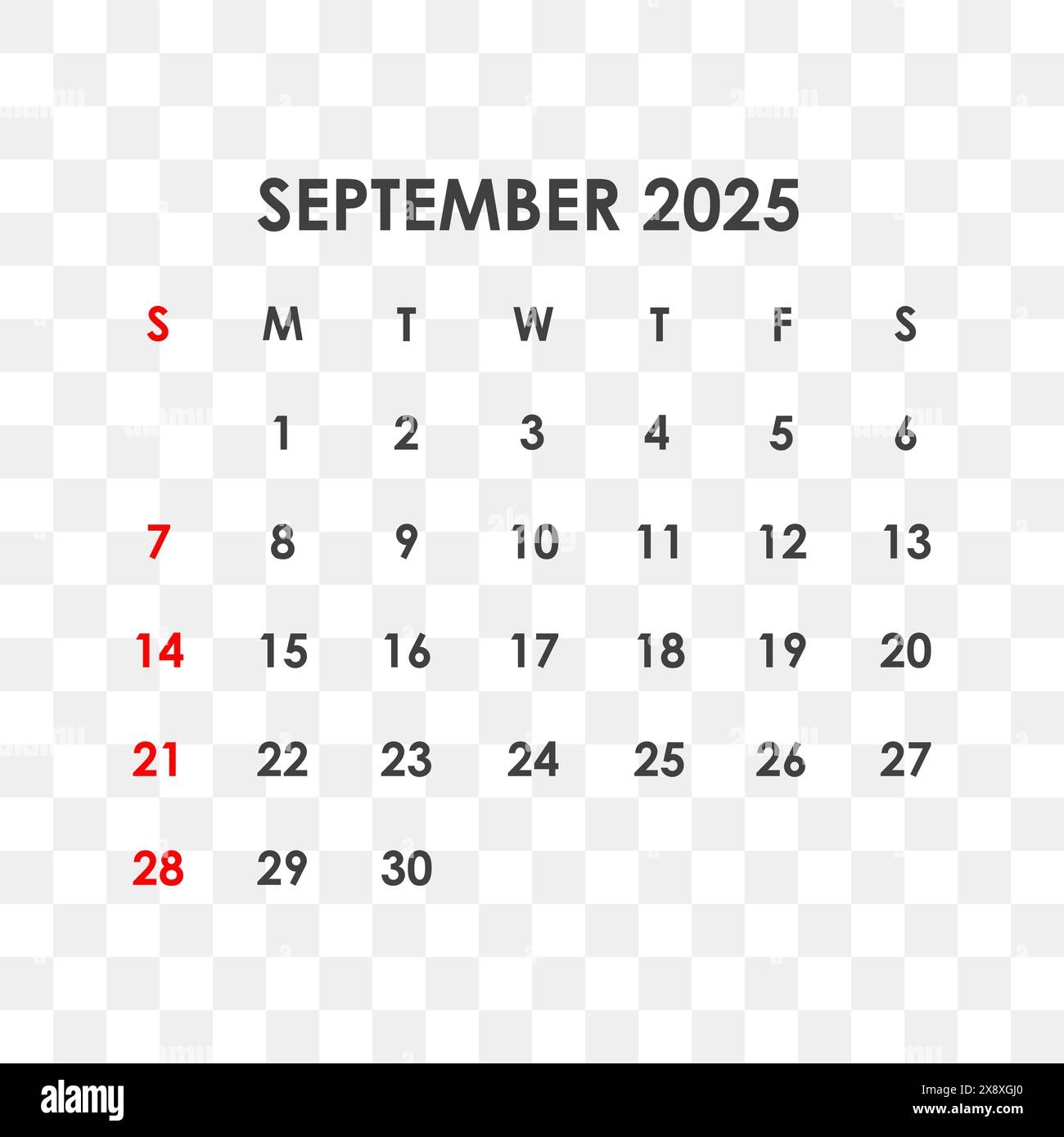 Blank Sep 2025 Calendar