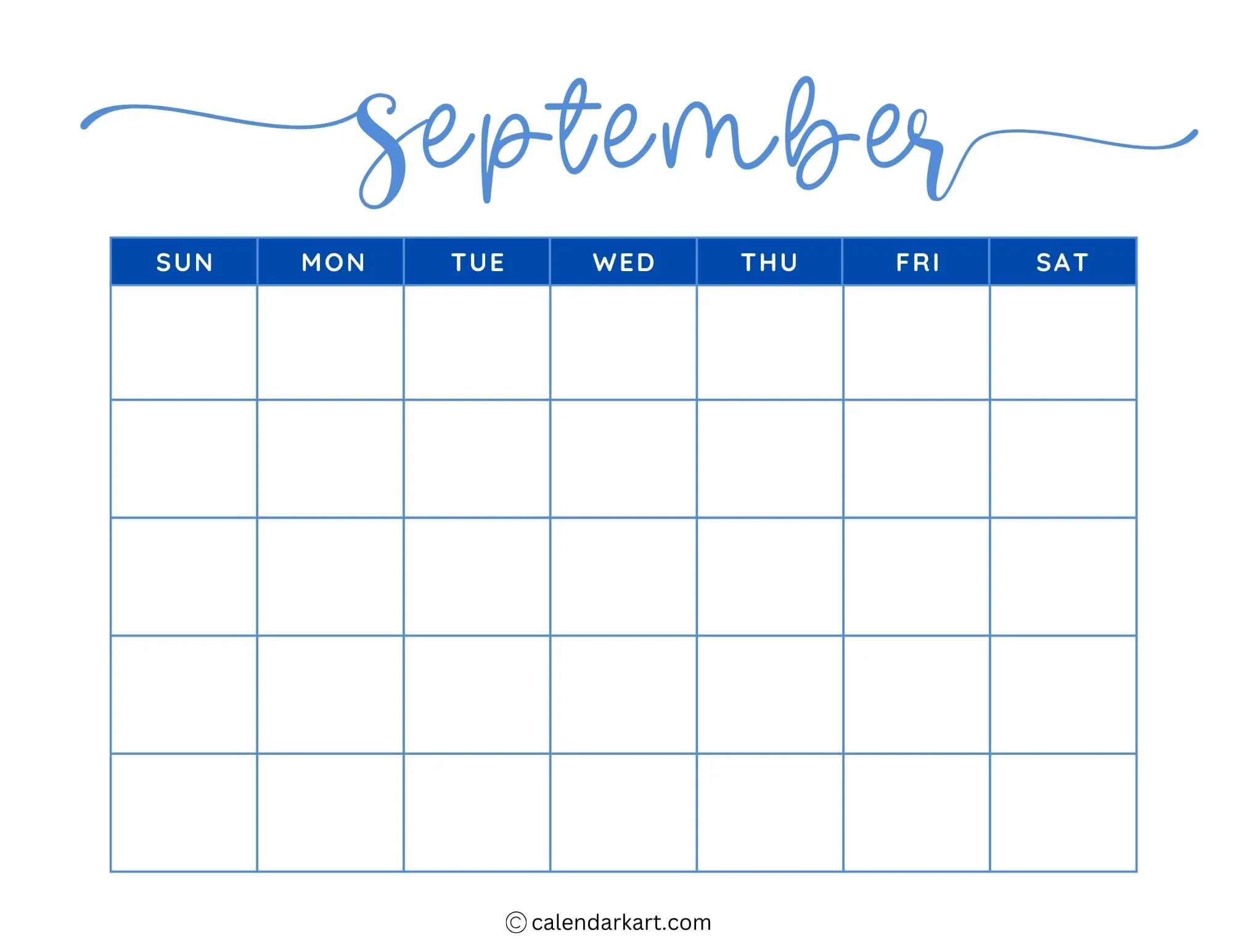 Printable Monthly Weekly And Yearly Blank Calendar Templates