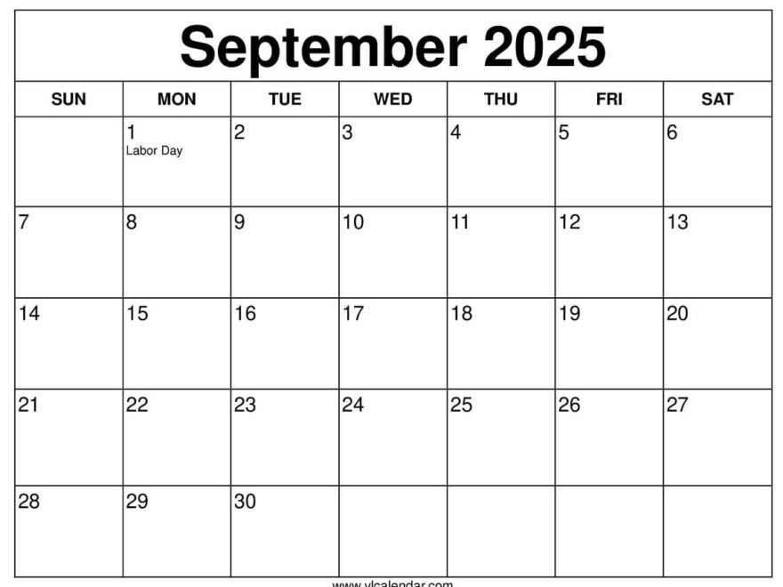 September 2025 Calendar Free Printable Templates Planning Guide