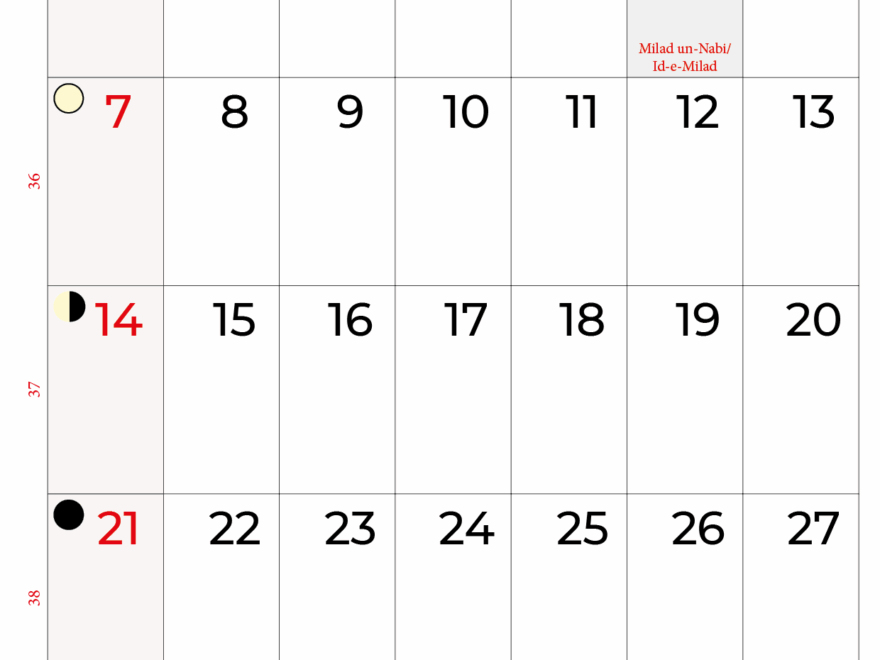 September 2025 Calendar India