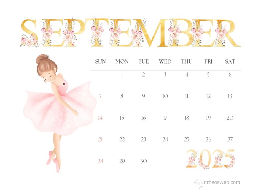 September 2025 Calendar Printables EntheosWeb