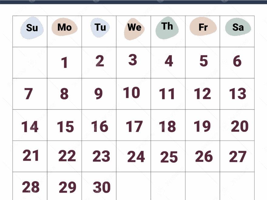 September 2025 Calendar Simple Vector September 2025 Calendar Templates 2025 PNG And Vector With Transparent Background For Free Download