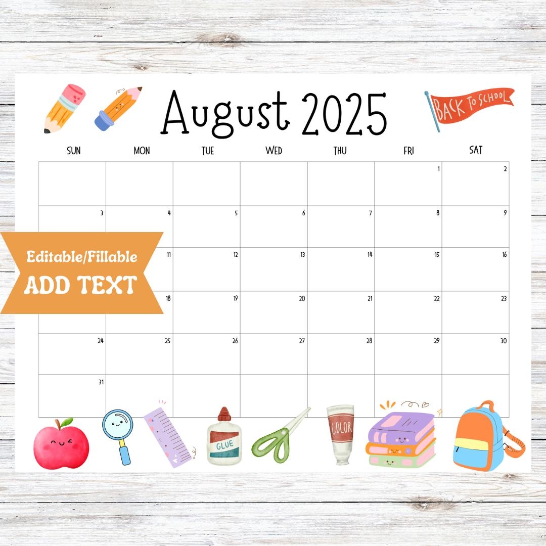 September Calendar Png Etsy
