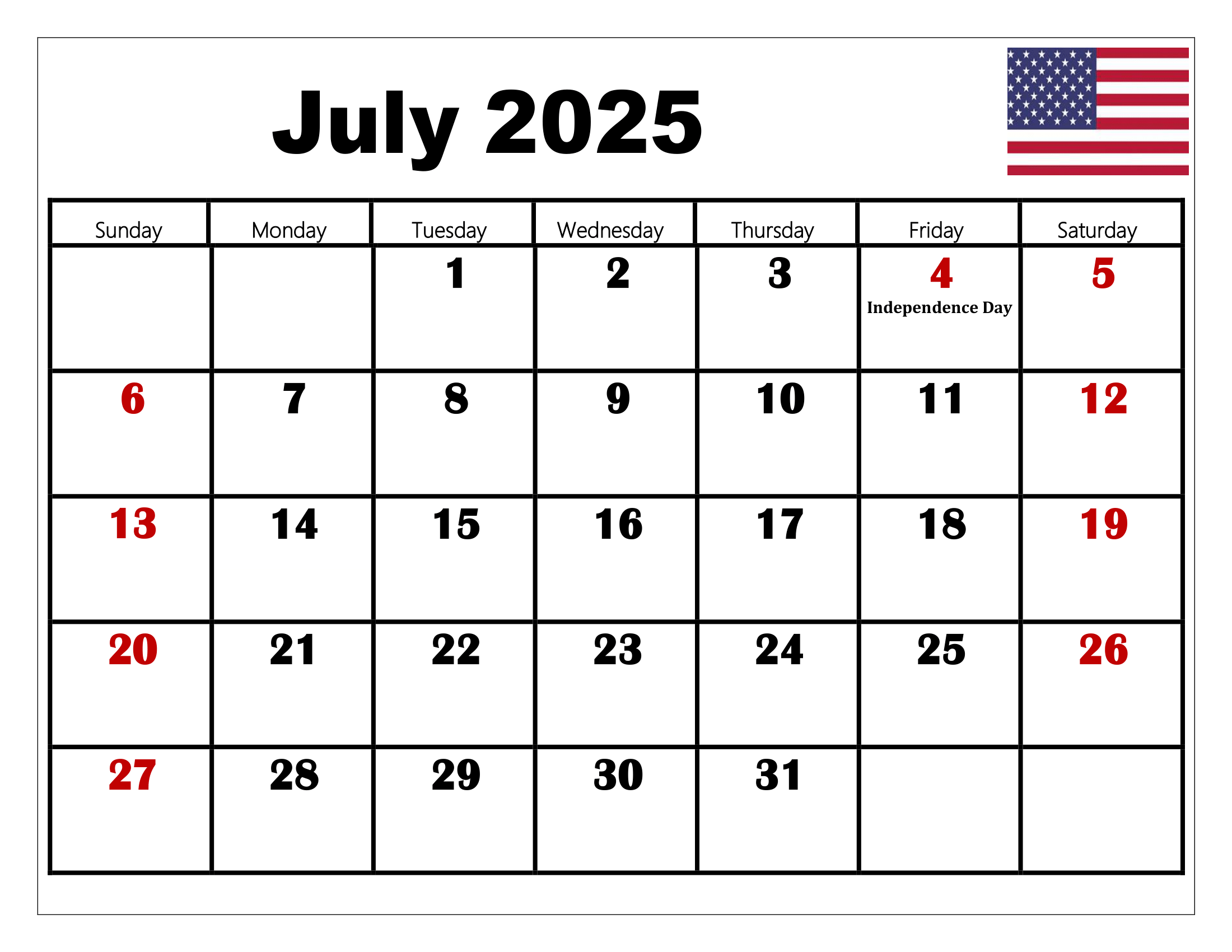 10 July 2025 Calendar Printable Printable 2025 Calendar 10 July 2025 Calendar Printable Printable 2025 Calendar