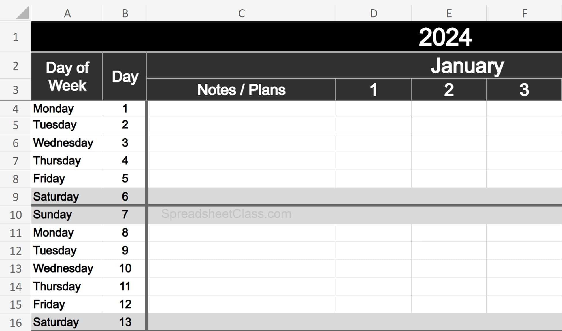 2023 2024 2025 Automatic Calendar Templates Monthly Yearly For Excel