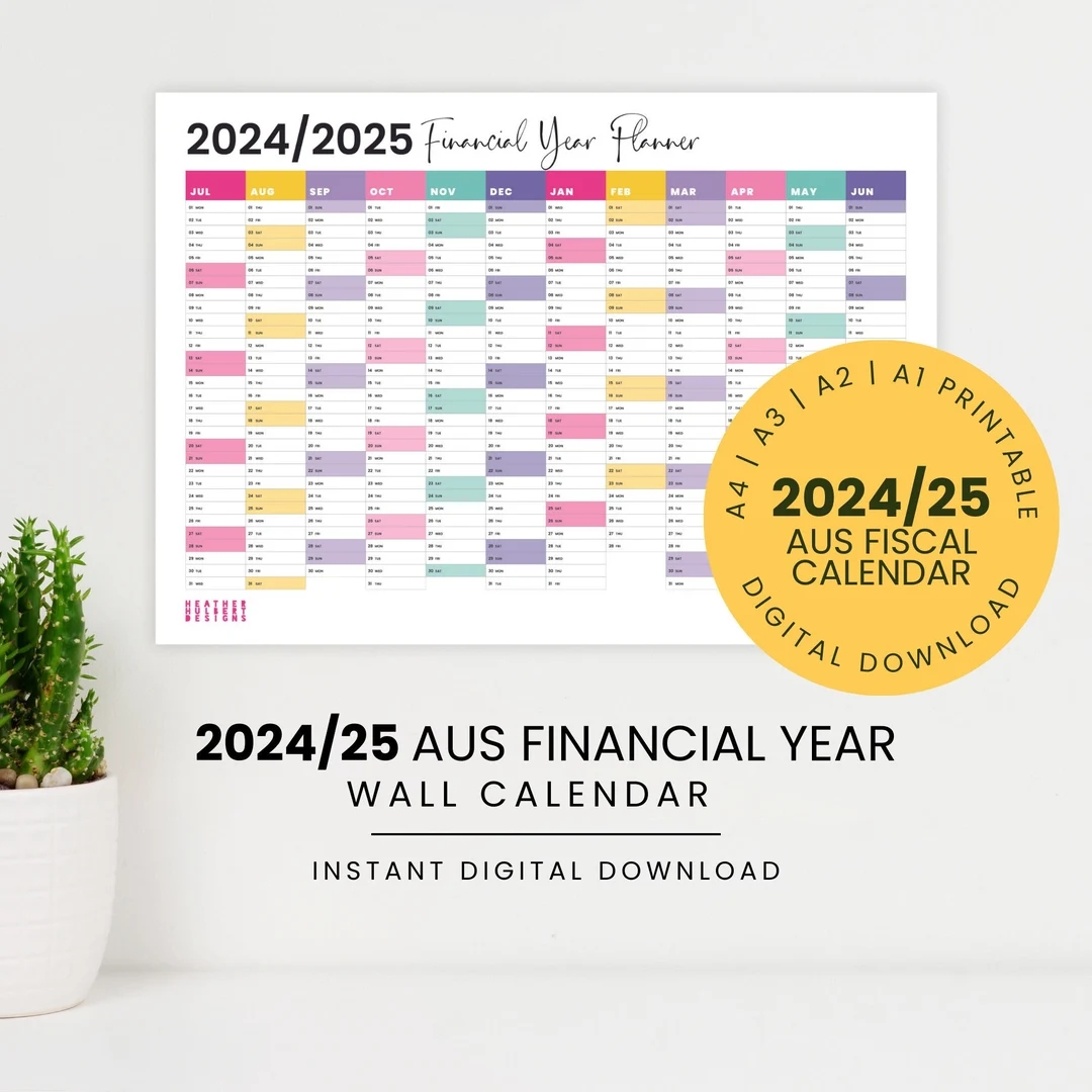 Blank Yearly Fiscal Calendar 2025