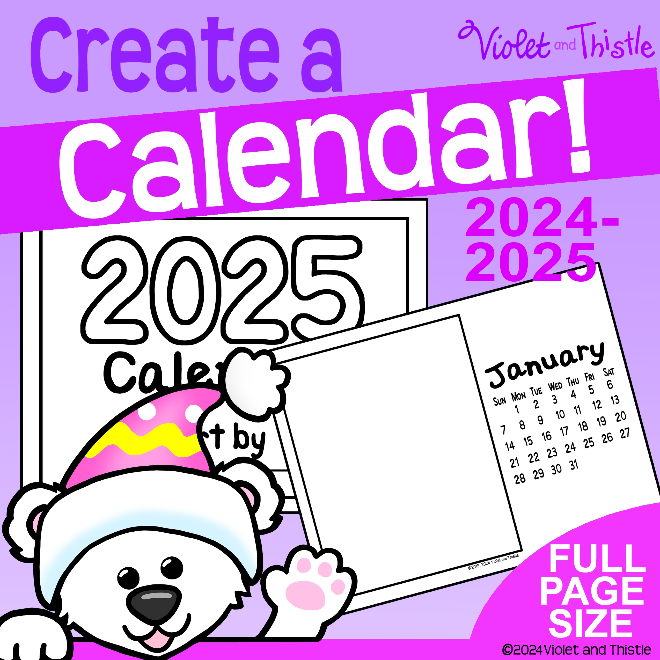 2025 2024 Calendar Parent Christmas Gift For Parent Family Printable Activity Blank Kids Draw In C5 Made By Teachers