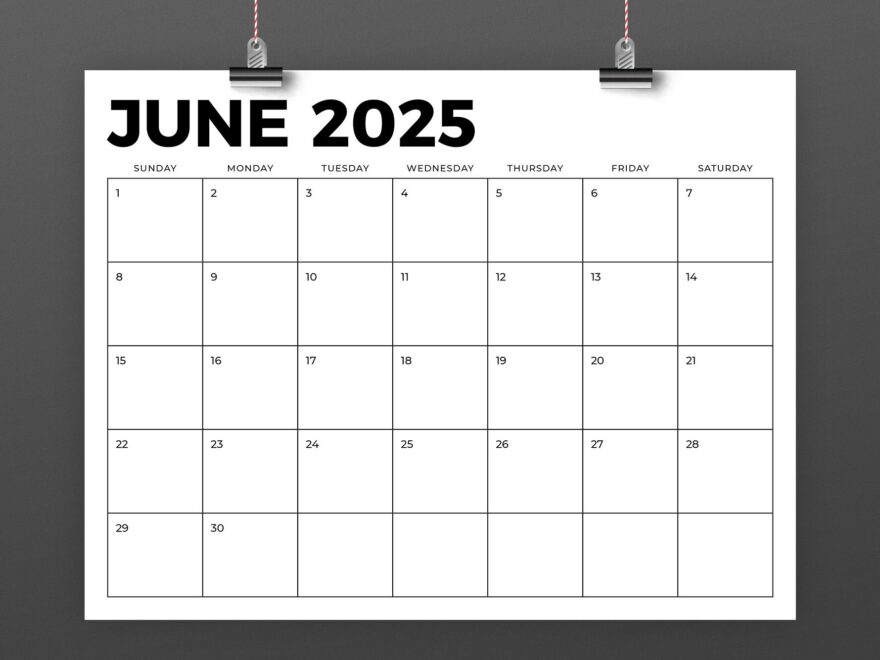 2025 8 5 X 11 Inch Calendar Template By Running With Foxes TheHungryJPEG