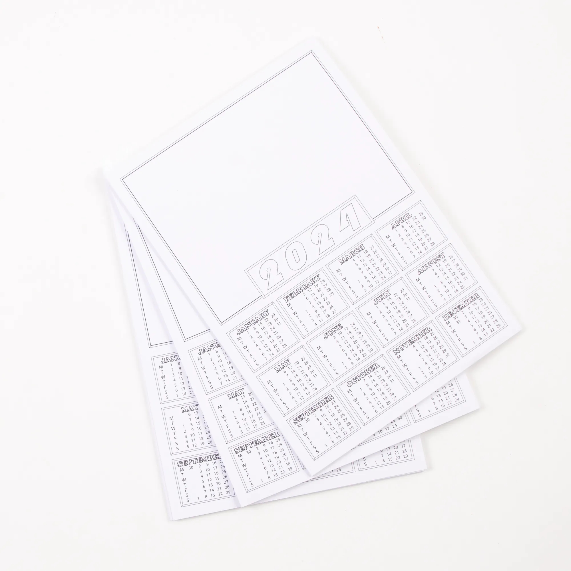 2025 Calendar Blanks P50