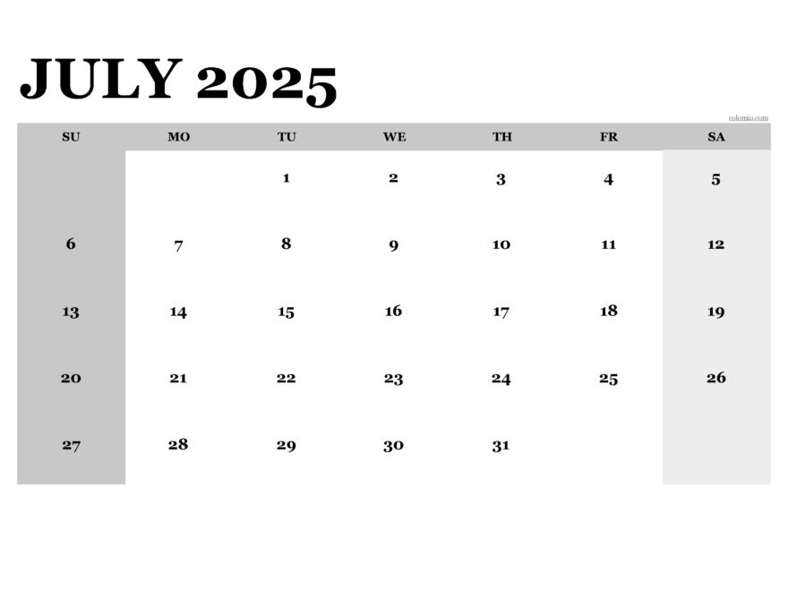 2025 Calendar Monthly Calendars With Calendar Maker PDF Excel And Image File Free Download And Printable