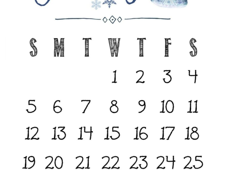 2025 Calendar Printable Clean And Scentsible