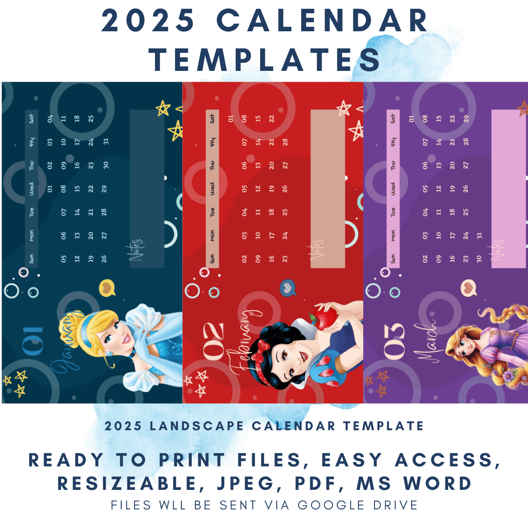 Blank Printable Calendar 2025 Microsoft Word