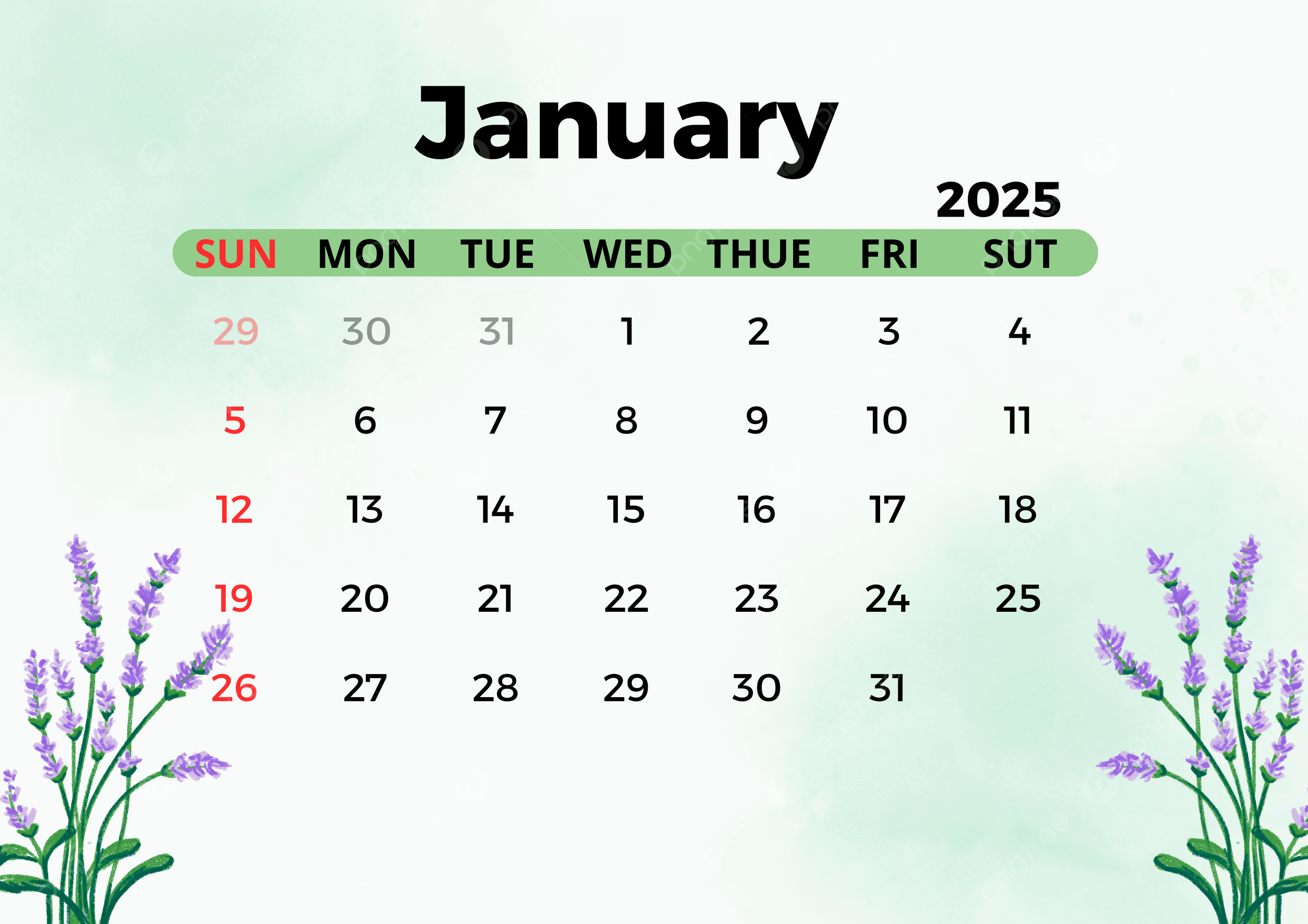 2025 Calendar Template Template Download On Pngtree