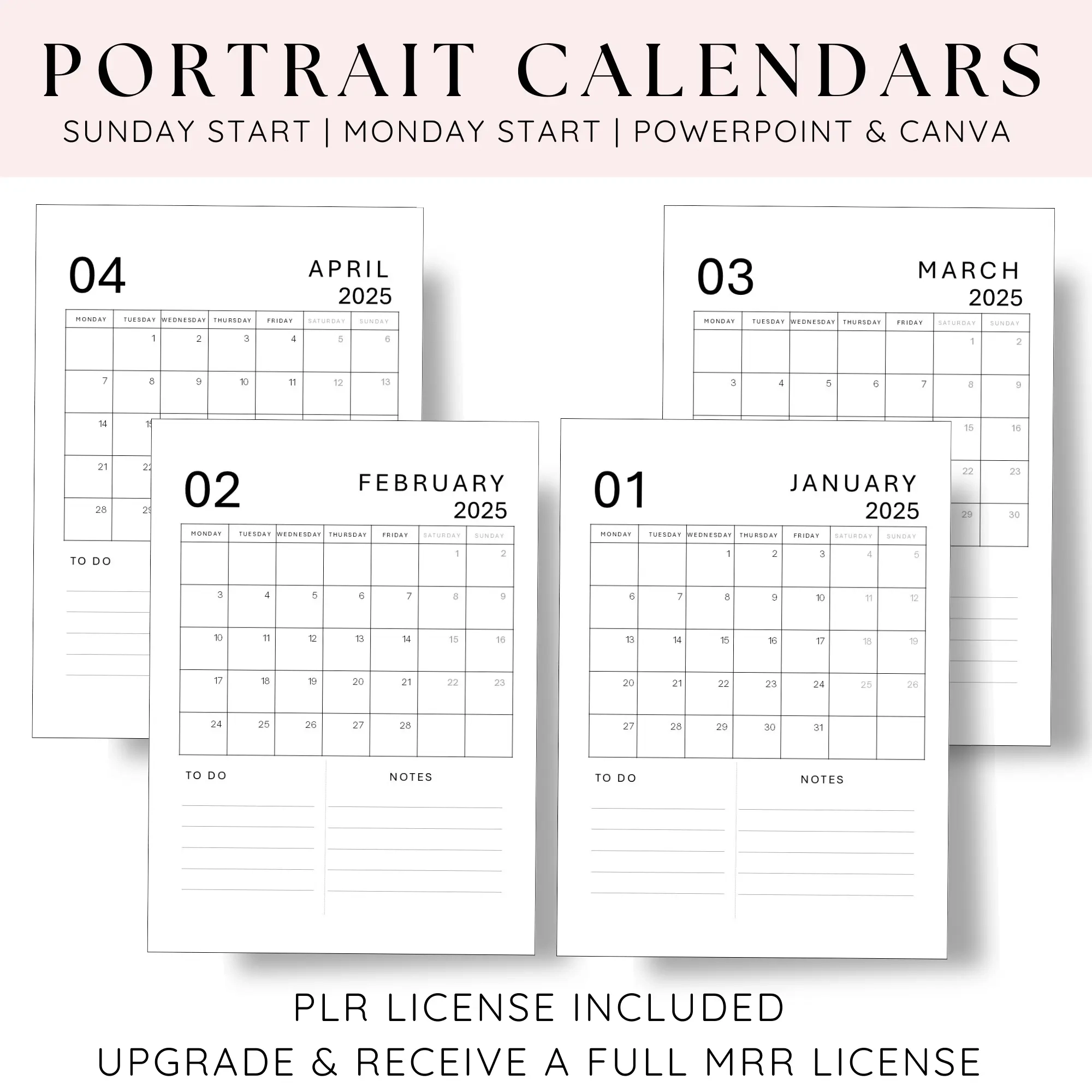 2025 Calendar Templates And Sticker Bundle Createful Journals Your Creative Inspiration