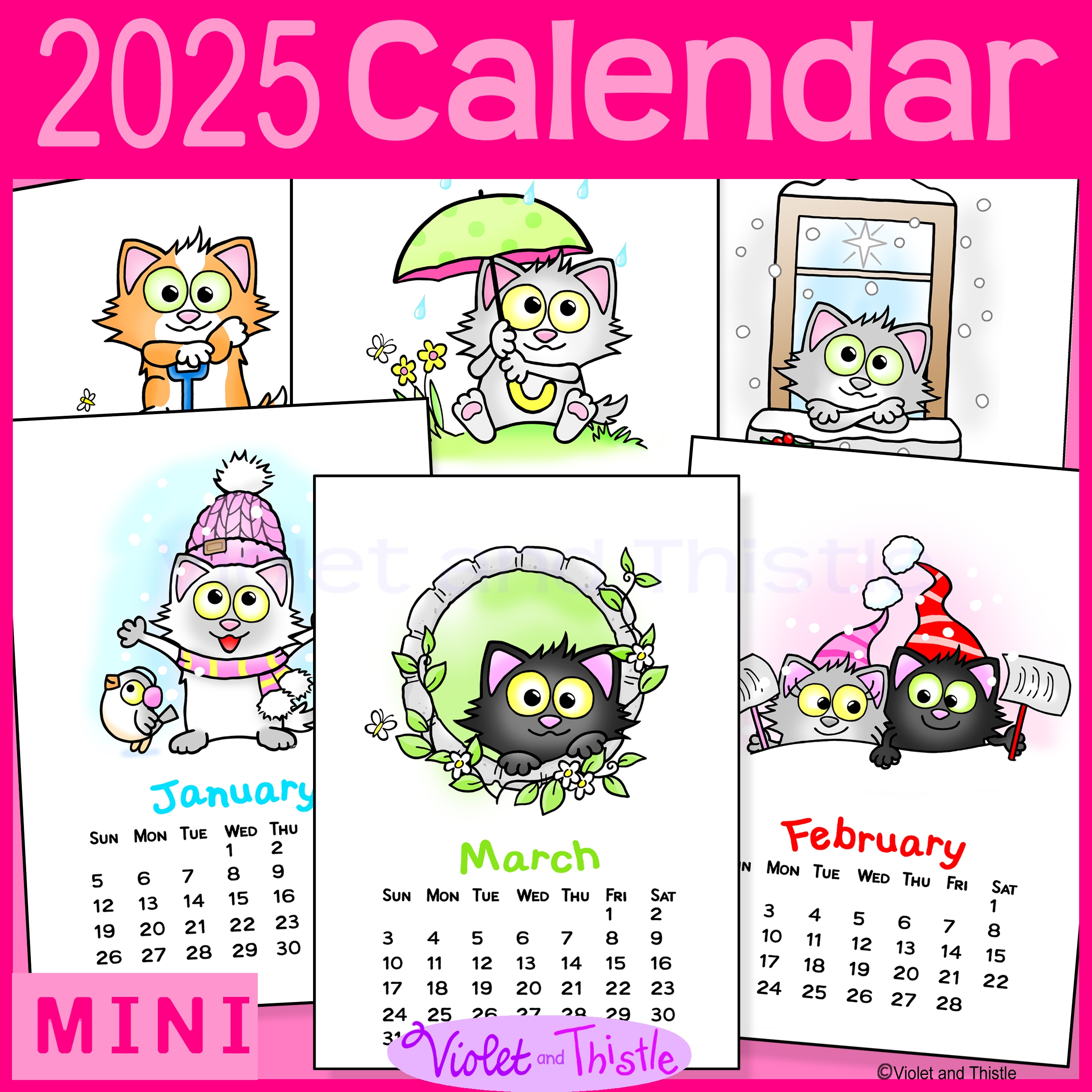 2025 Blank Calendar Printable