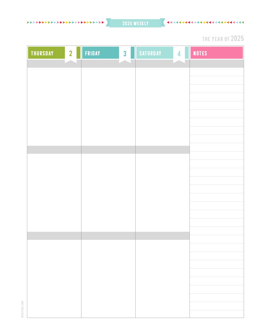 2025 EVERYDAY PLANNER UPDATE Miss Tiina Tina Raparanta