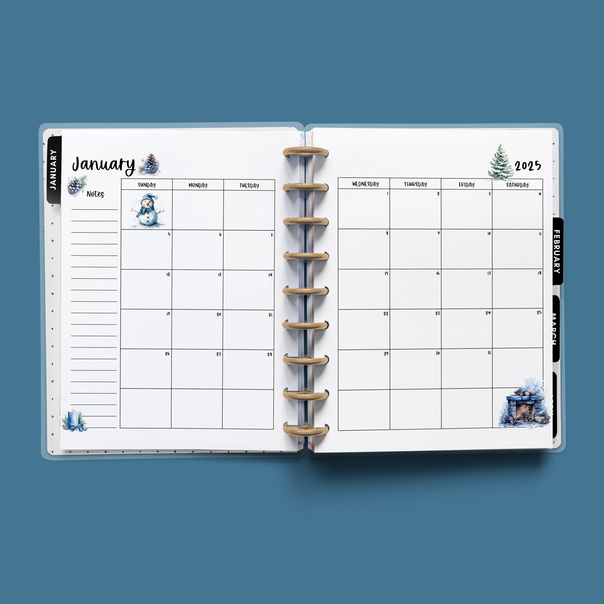 2025 Free Printable Monthly Calendar With Holidays
