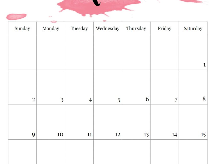 2025 Printable Calendar Watercolor Paper Trail Design