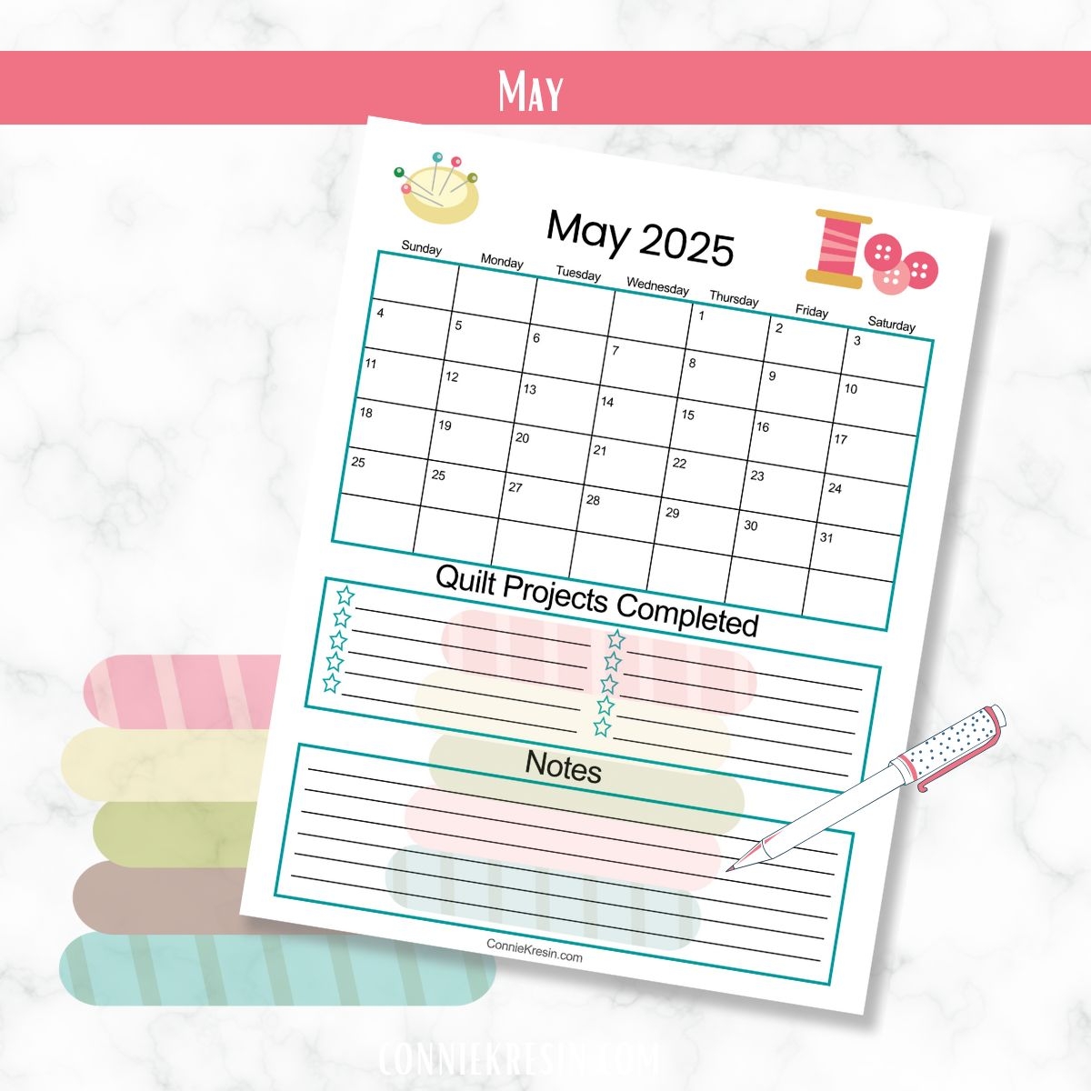 2025 Quilt Calendar Freemotion By The River