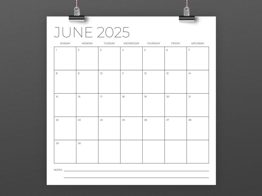 2025 Square 12x12 Calendar Template By Running With Foxes TheHungryJPEG