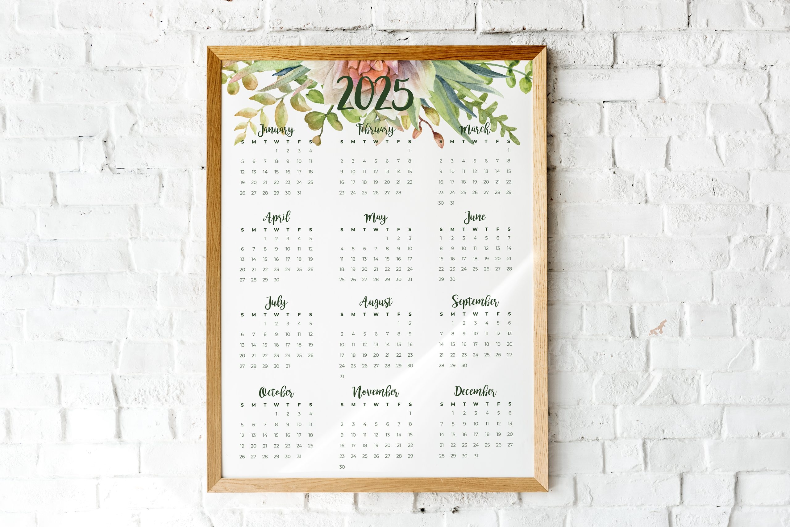 Blank Calendar 2025 Download