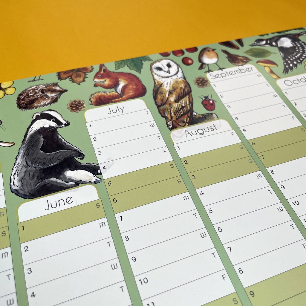 Woodland 2025 Blank Calendar Template Woodland 2025 Blank Calendar Template