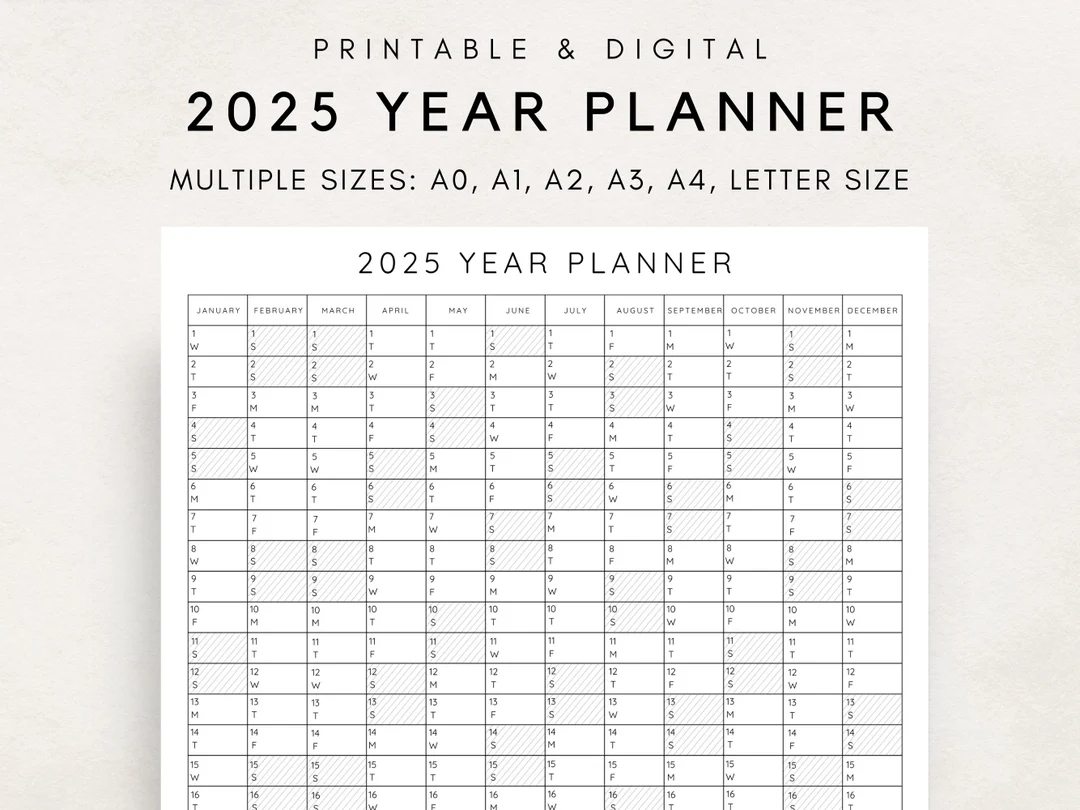 2025 Blank Free Calendar