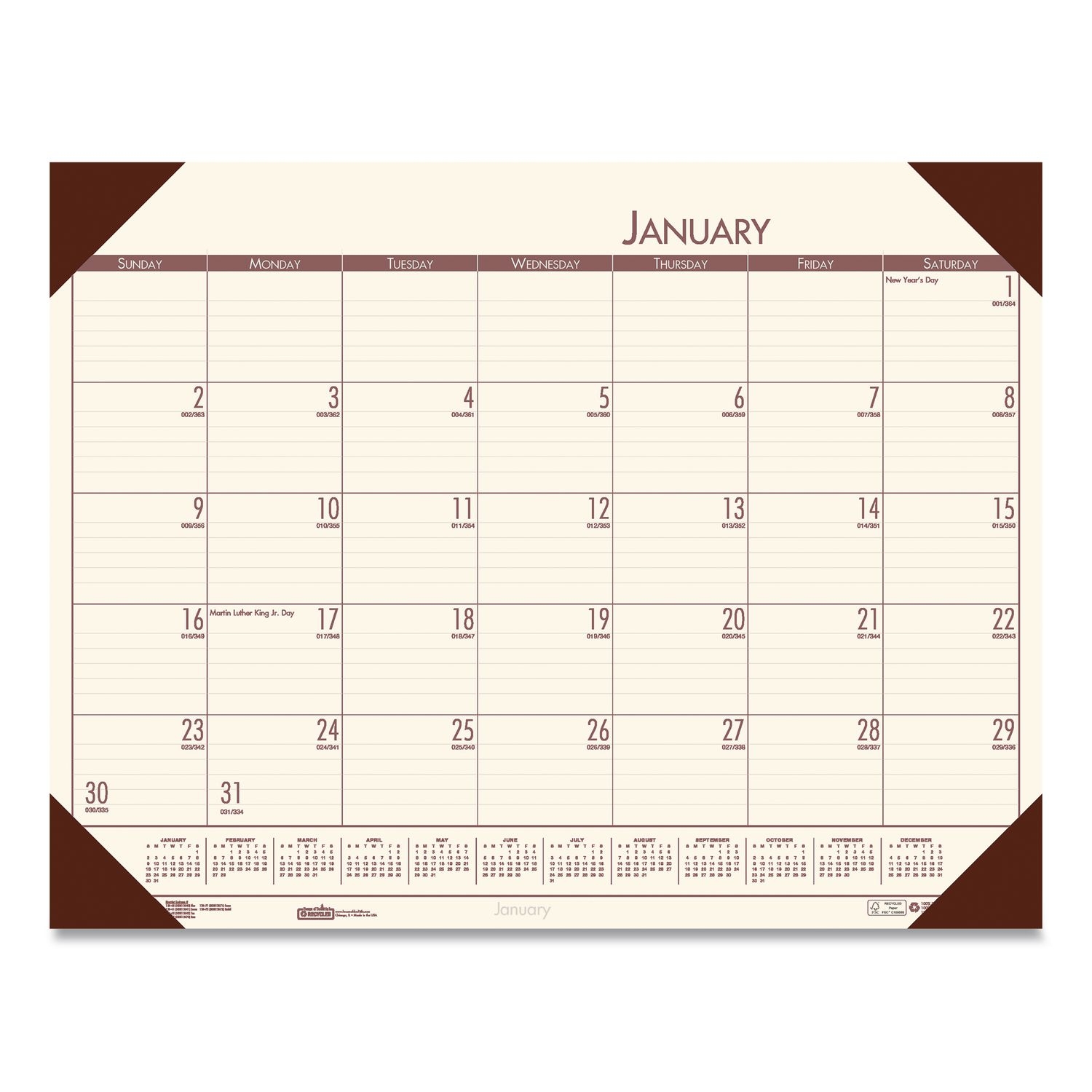 22 X 17 Large Desk Calendar 2025 2026 18 Month 2025 22 17 Barbara Li Desk Pad Calendar