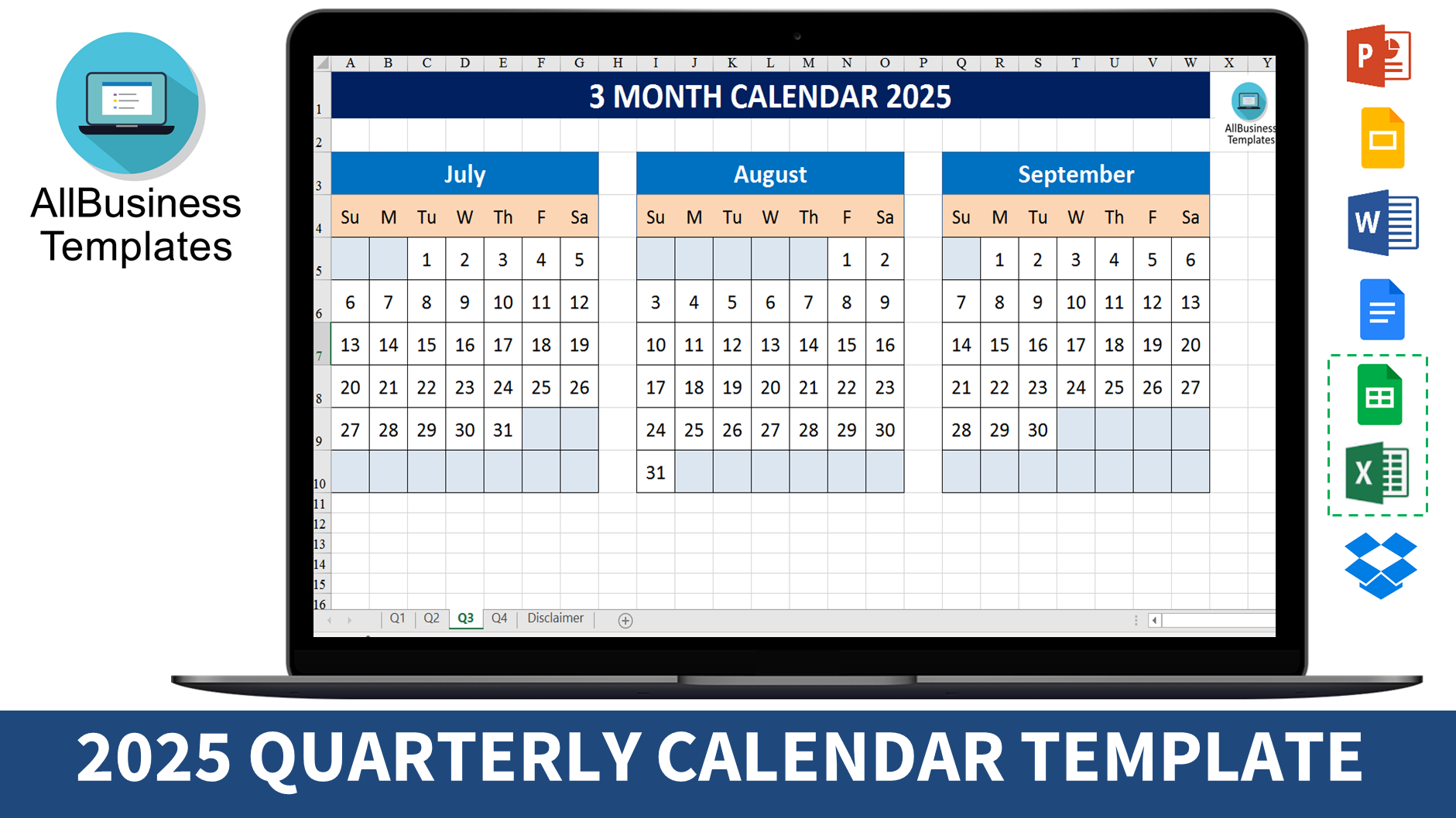 3 Month Calendar 2025 Templates At Allbusinesstemplates 3 Month Calendar 2025 Templates At Allbusinesstemplates