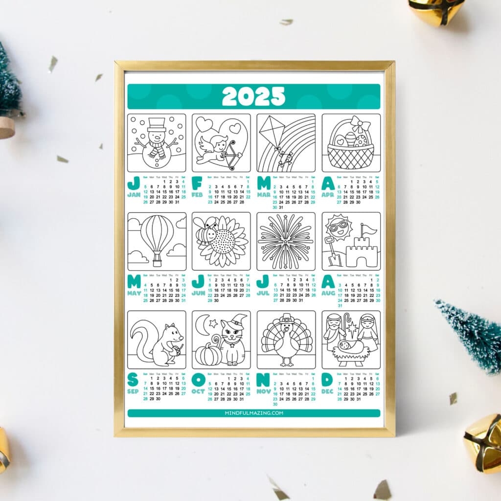 Blank Year Calendar 2025 Fill In