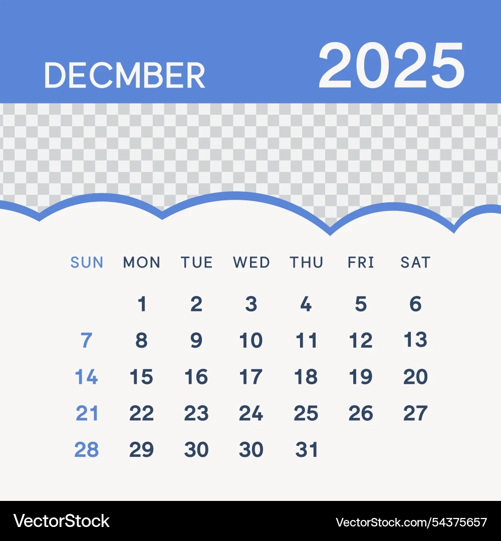 December Calendar For 2025