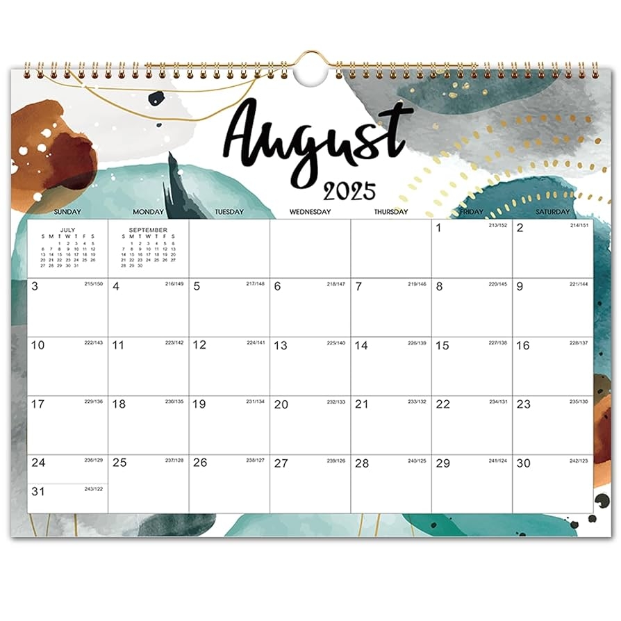 Amazon 2025 2026 Wall Calendar 18 Months Hanging Calendar 2025 2026 From Jul 2025 Dec 2026 14 8 X 11 6 Twin Wire Binding Blank Block With Julian Dates Perfect For Organizing At Home School Office Office Products