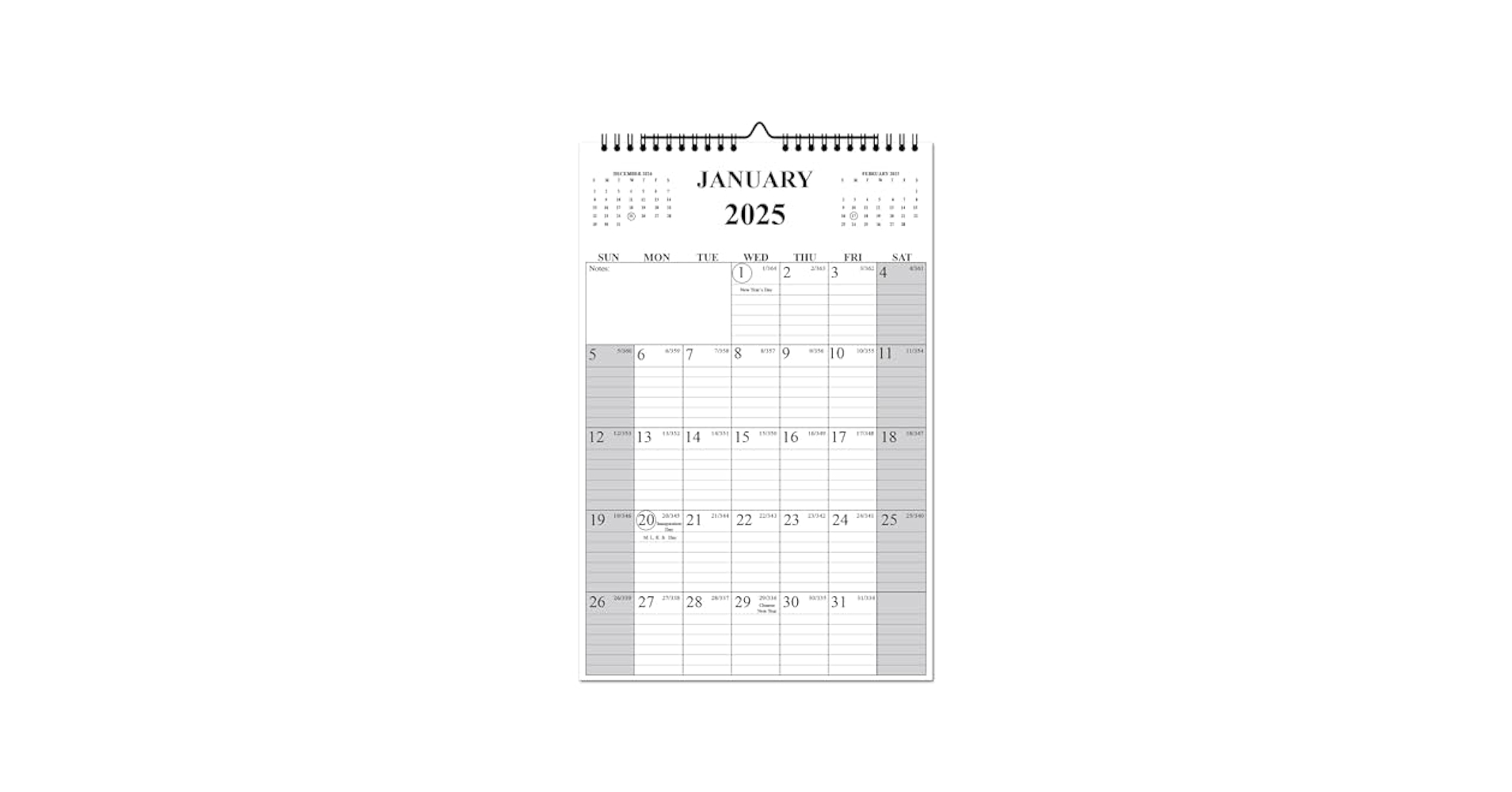 Blank Calendar 2025 With Times