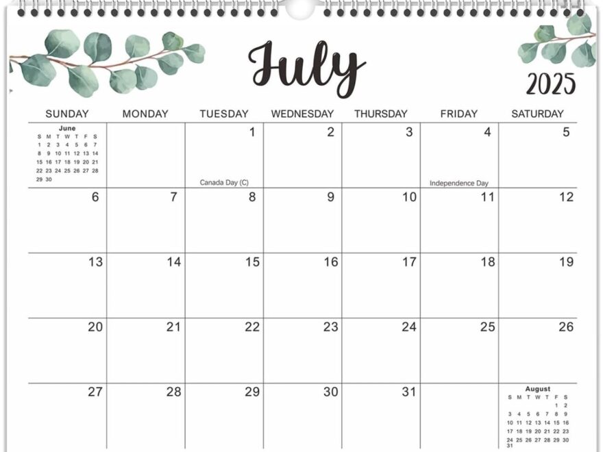Amazon Calendar 2025 2026 16 Monthly Wall Calendar 2025 2026 From August 2025 To December 2026 With Thick Paper For Planning And Organizing For Home Or Office 14 5 X 11 5 Green Office Products