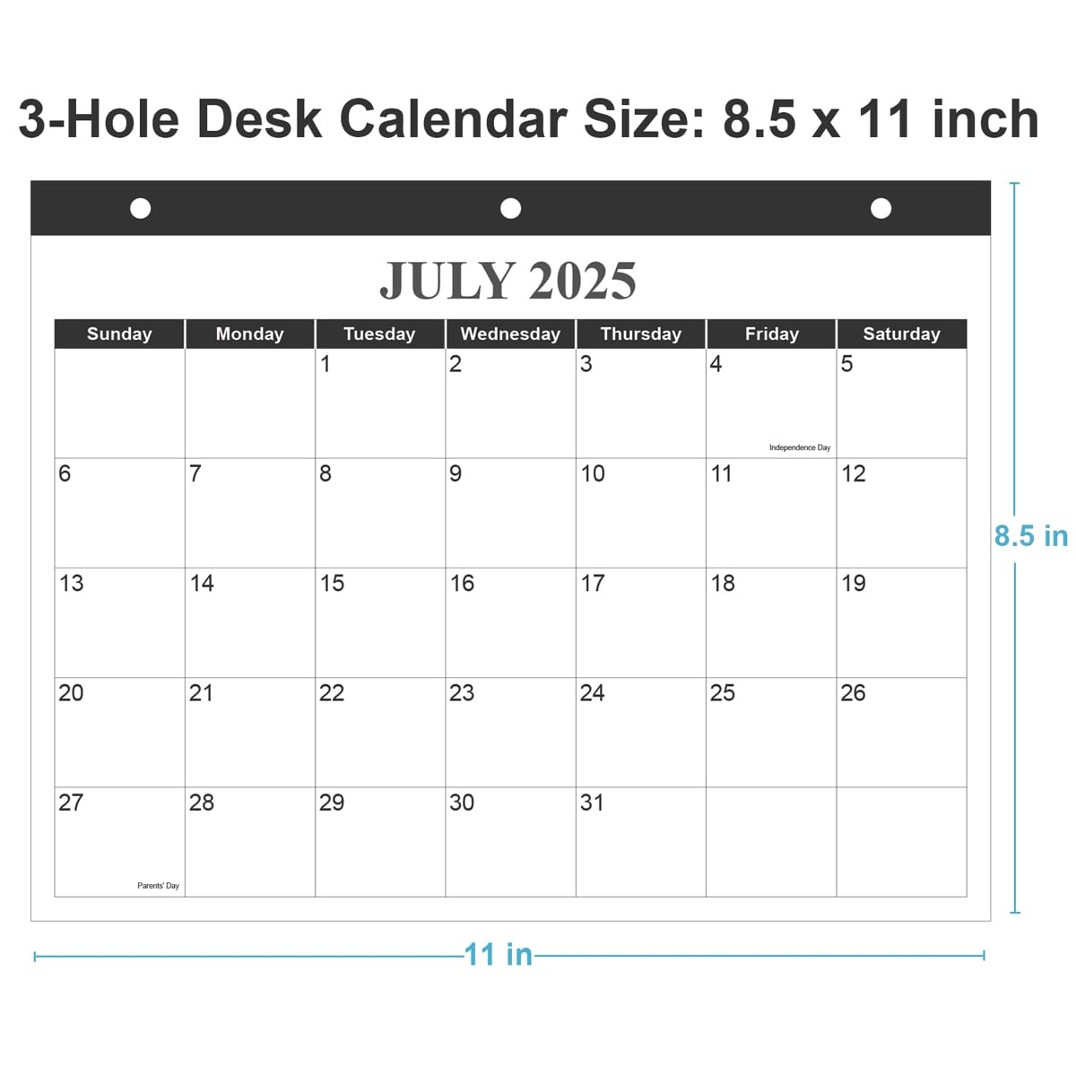 Amazon Calendar 2025 2026 For 3 Ring Binder Wall Calendar From September 2025 December 2026 18 Months Calendar With Premium Paper 3 Hole Calendar Planner 2025 2026 8 5 X 11 Black Office Products