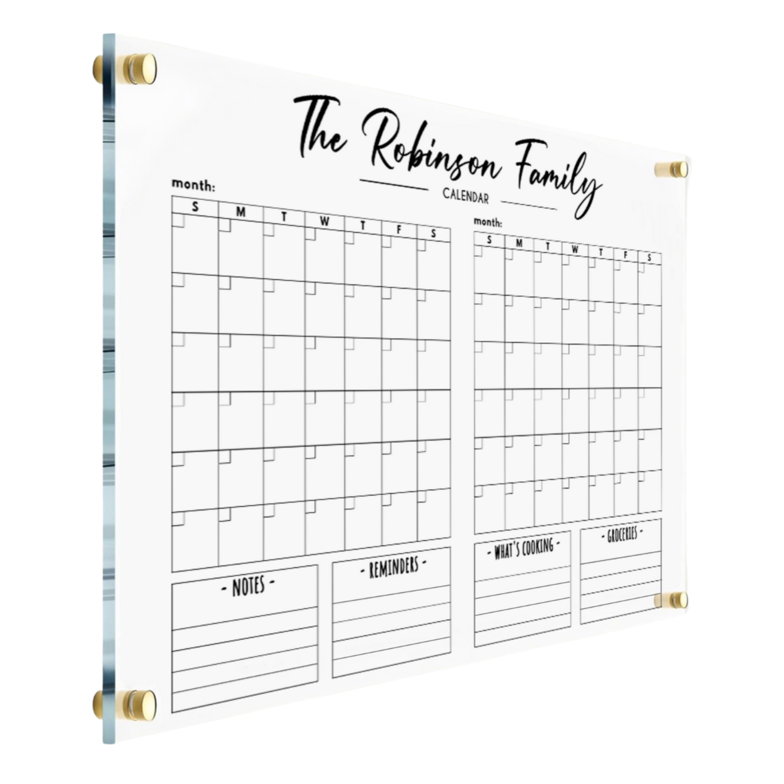 Amazon DOUBLE MONTH Calendar Two Month Wall Calendar Personalized Calendar 2025 Two Month Planner Family Calendar 2025 Calendar W Marker New Home Gift Housewarming Gift Office Products