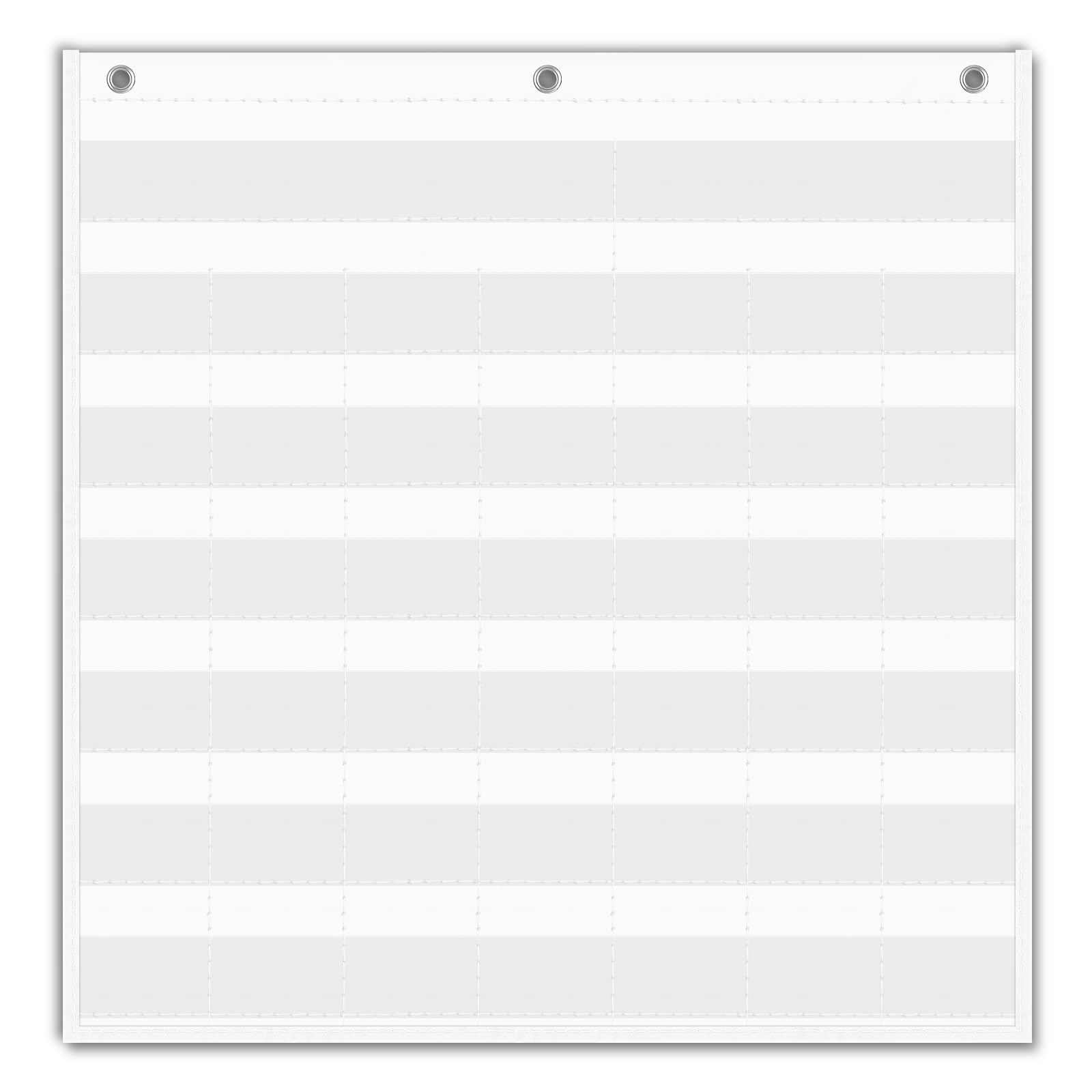 Amazon EAMAY Classroom Monthly Calendar Pocket Chart For 2 75 2 75 Cards Homeschool Supplies And Classroom Must Haves Only Chart White Office Products