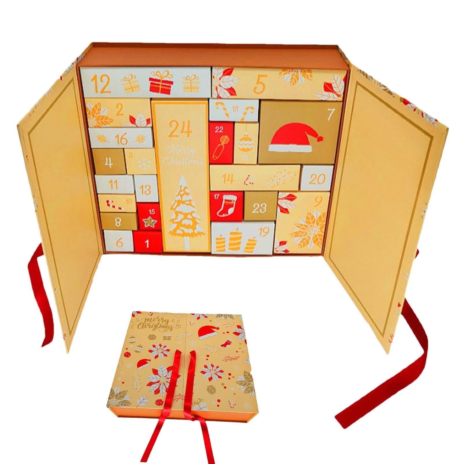 Amazon Empty Advent Box For Toys Christmas Empty 2025 24 Grids Adults Made Your Own Empty Advent Cardboard Boxes To Fill For Kids Toy Small Models Home Kitchen