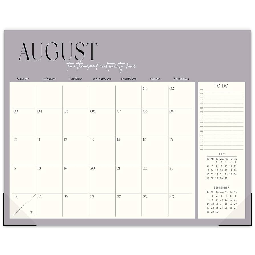 Amazon Guasslee Desk Calendar 2025 2026 19 Month School Year Desk Wall Calendar 2025 Jun 2026 Dec 2025 14 X 11 Monthly Planner With Thick Paper For Office Home School Organizing Office Products