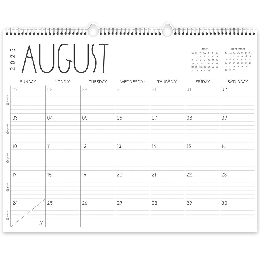 Amazon Guasslee Large Wall Calendar 2025 2026 12 Monthly Calendar From 2025 June May 2026 Jumbo 22 x17 Hanging Desk Wall Planner With Spiral Bound For School Home Office Organizing Office Products