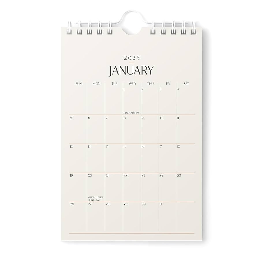 Amazon Karto Mini Wall Calendar 2025 Vertical 6x9 Inch Runs Until June 2026 Small Versatile And Easy Planning With The Aesthetic Desk Monthly Calendar Beige Office Products