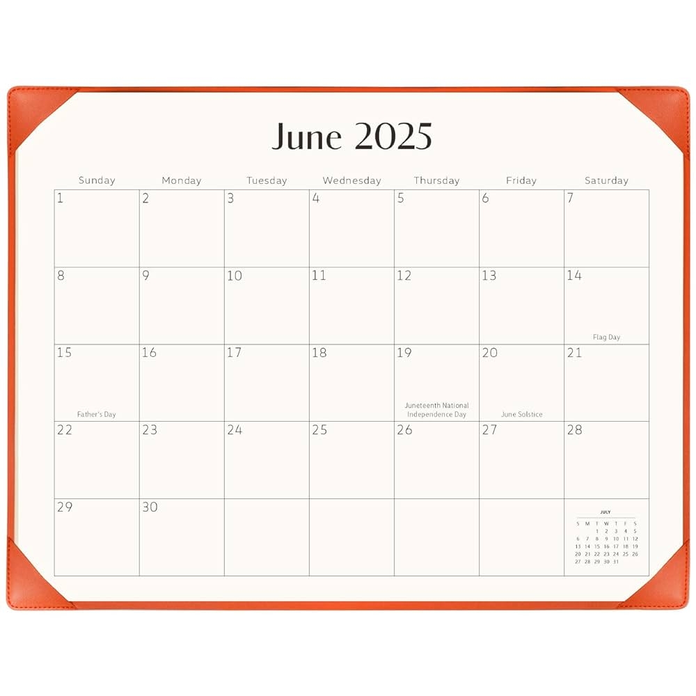 Amazon KOPEESY Large Desk Calendar 2025 2026 With Desk Mat From Now June 2026 22 X 17 Desktop Calendar For Home School And Office Office Products